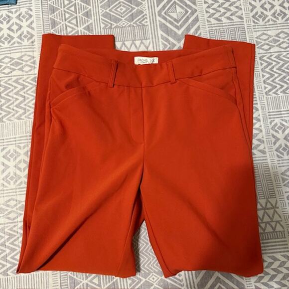 Rachel Zoe Dress Pants Straight Leg Dark Orange Color Size 8 - Picture 1 of 8